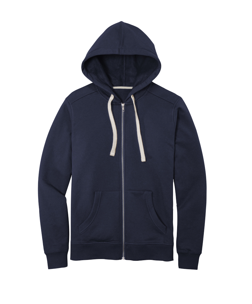 District Re-Fleece Full-Zip Hoodie — Helios Threads District Re-Fleece Full-Zip Hoodie — Helios Threads